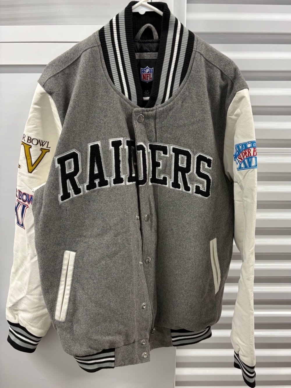 Las Vegas Raiders Challenger Varsity Jacket